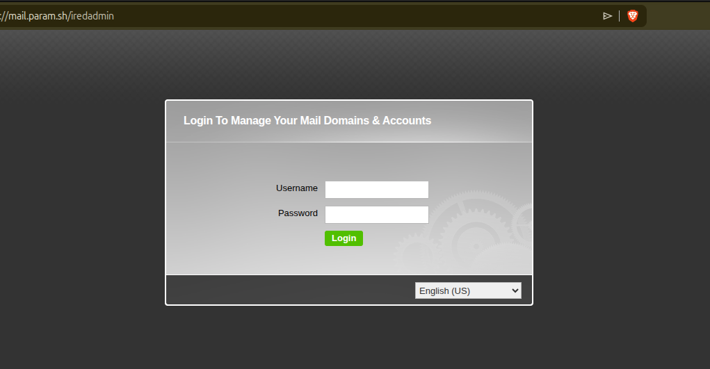 iRedAdmin Login Page