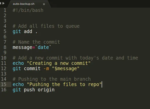Script to automate committing and pushing to GitHub