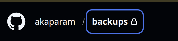 Private Repository on GitHub