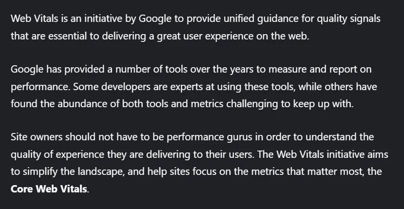 Source: https://web.dev/vitals/